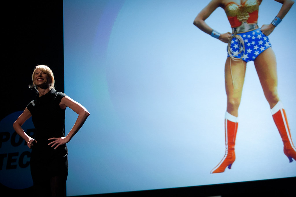 Amy Cuddy in her power pose TED talk